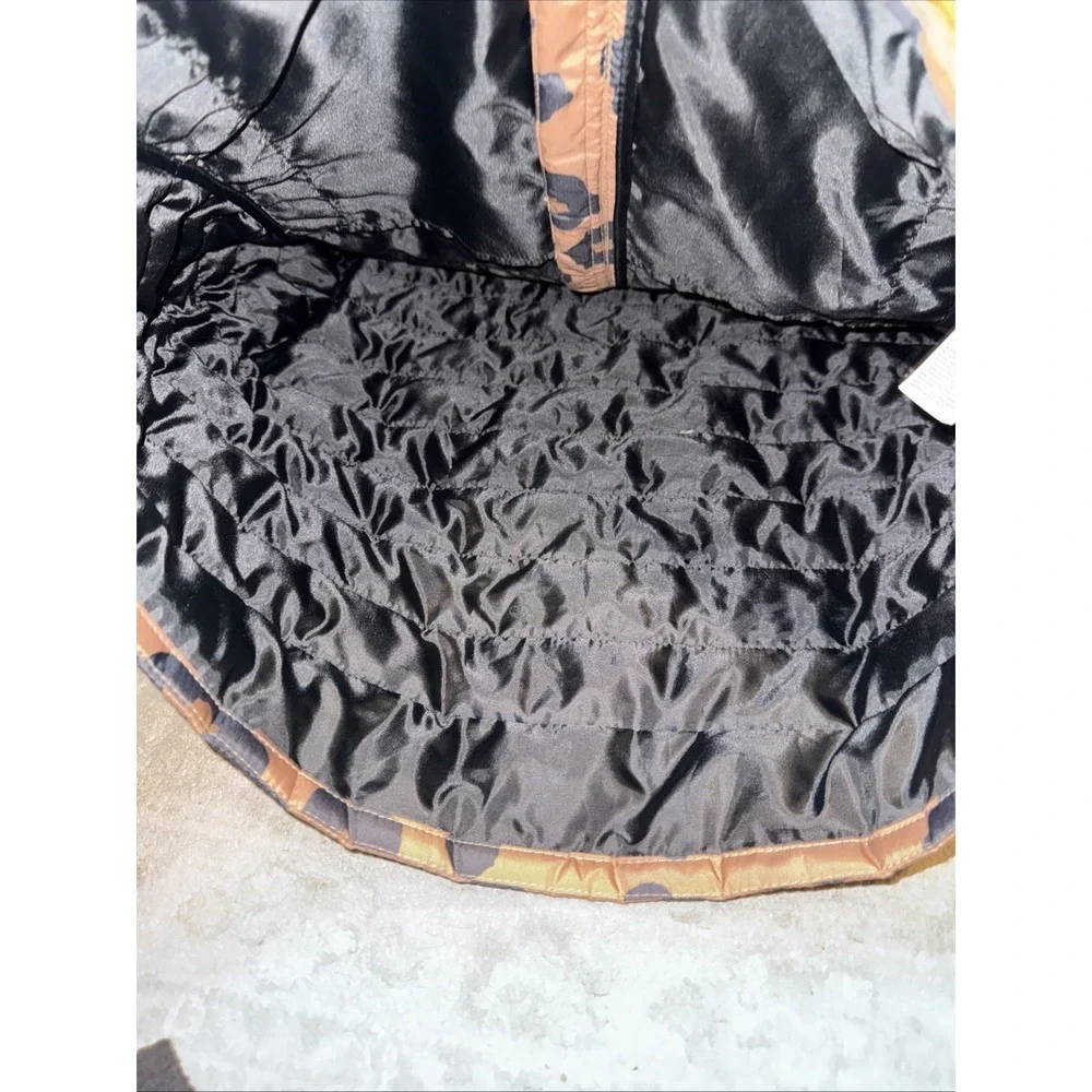 GAP Big Girls Cheetah Brown Black Print Cold Control Jacket w/‎ Hood Sz 16 XXL